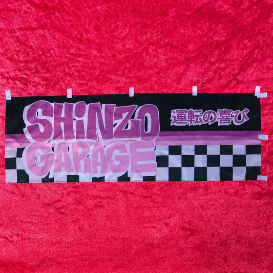 SHINZO GARAGE PINK OG NOBORI FLAG